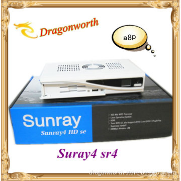 Sunray4 800HD Se Sr4 Triple Tuner DVB-S/C/T Enigma2 WiFi 300Mbps with A8p Card